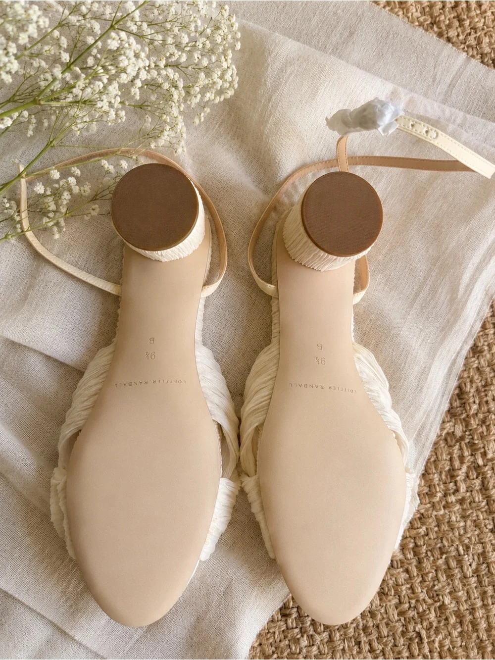 Loeffler Randall Dahlia Pearl Pleated Bow Heel